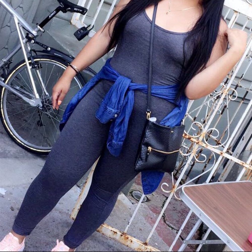 Gray jumpsuit